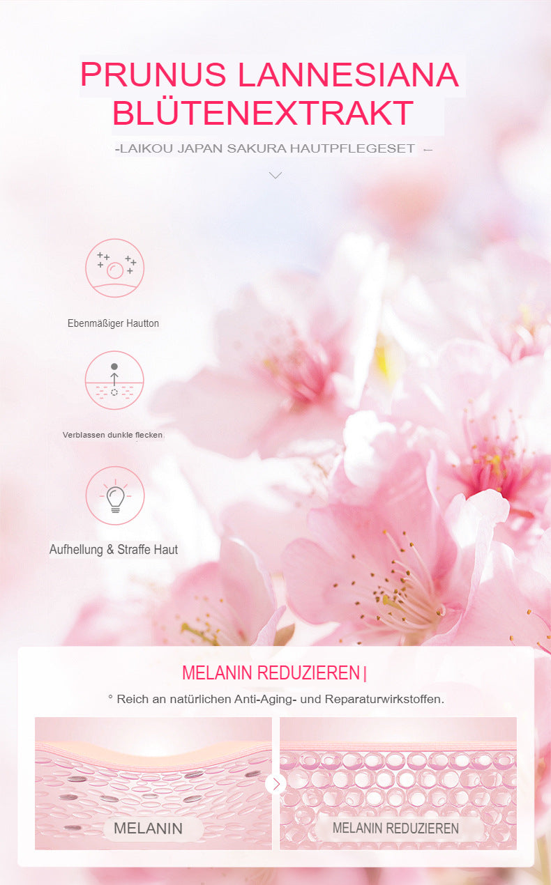 Laikou Japan Sakura Hautpflege-Set