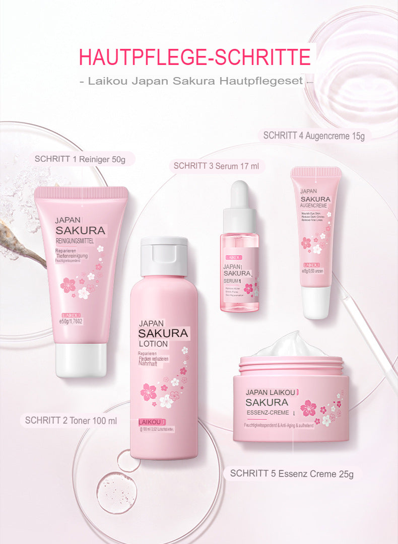Laikou Japan Sakura Hautpflege-Set