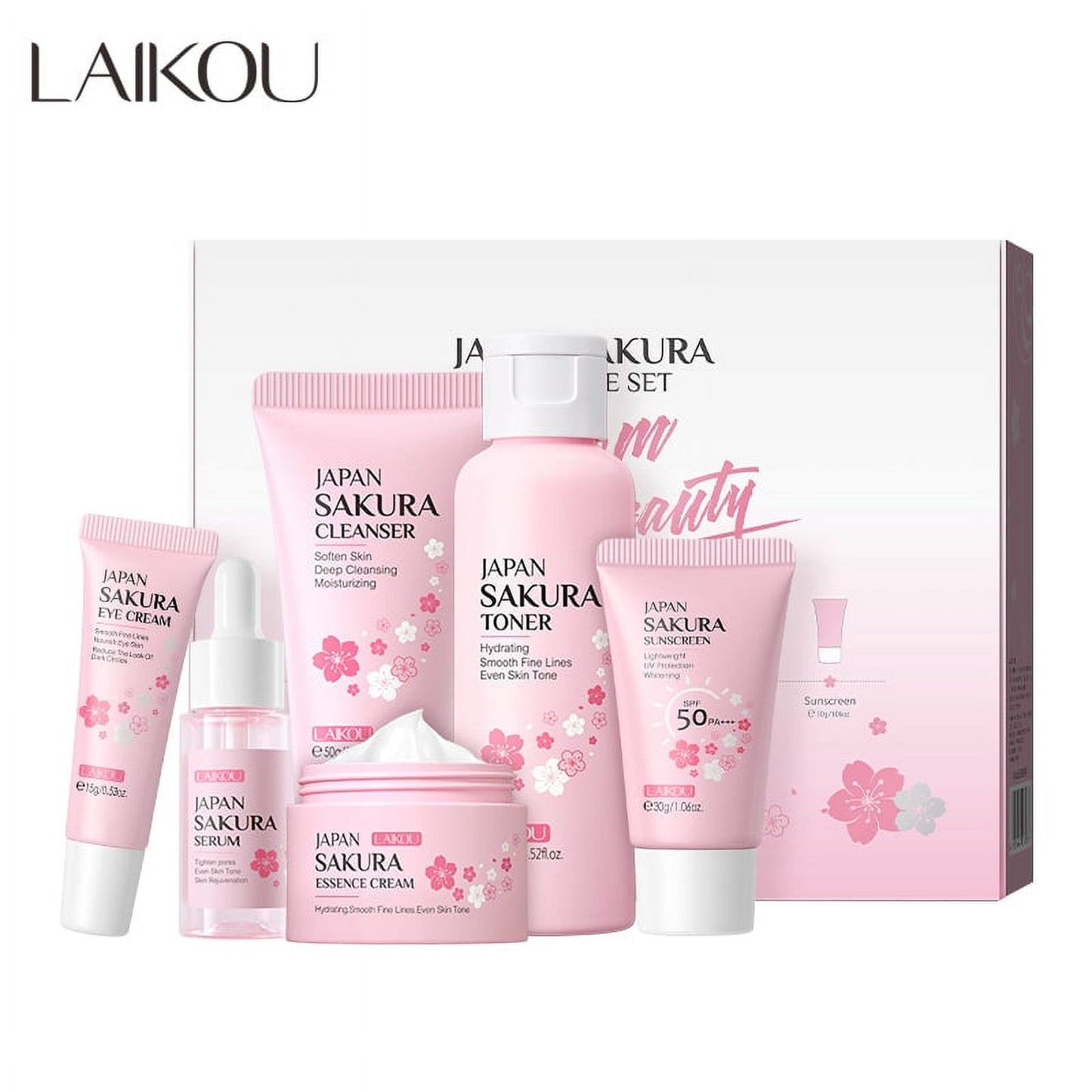 Laikou Japan Sakura Hautpflege-Set